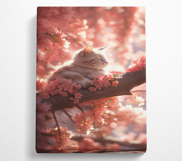  A Canvas Print of Pink Blossoms And Dreams Canvas Art