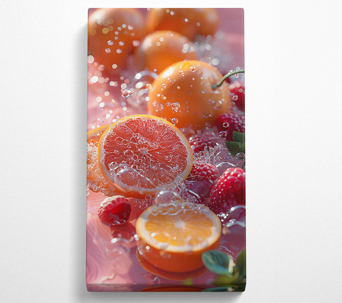  A Canvas Print of Orange Burst Splash Canvas Art