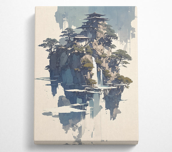  A Canvas Print of Azure Sky Temple Canvas Art