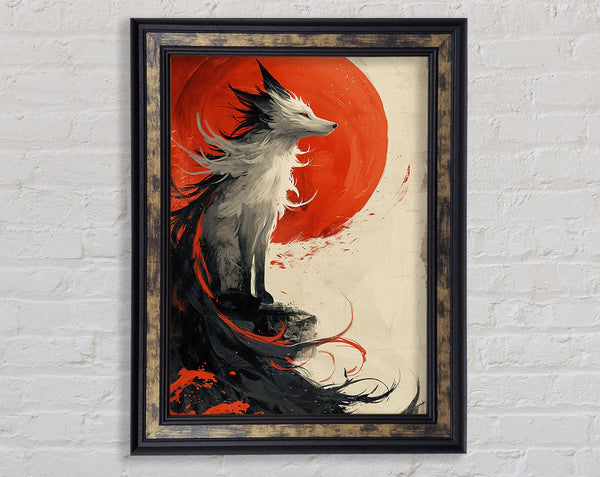 Ghost Fox Framed Print