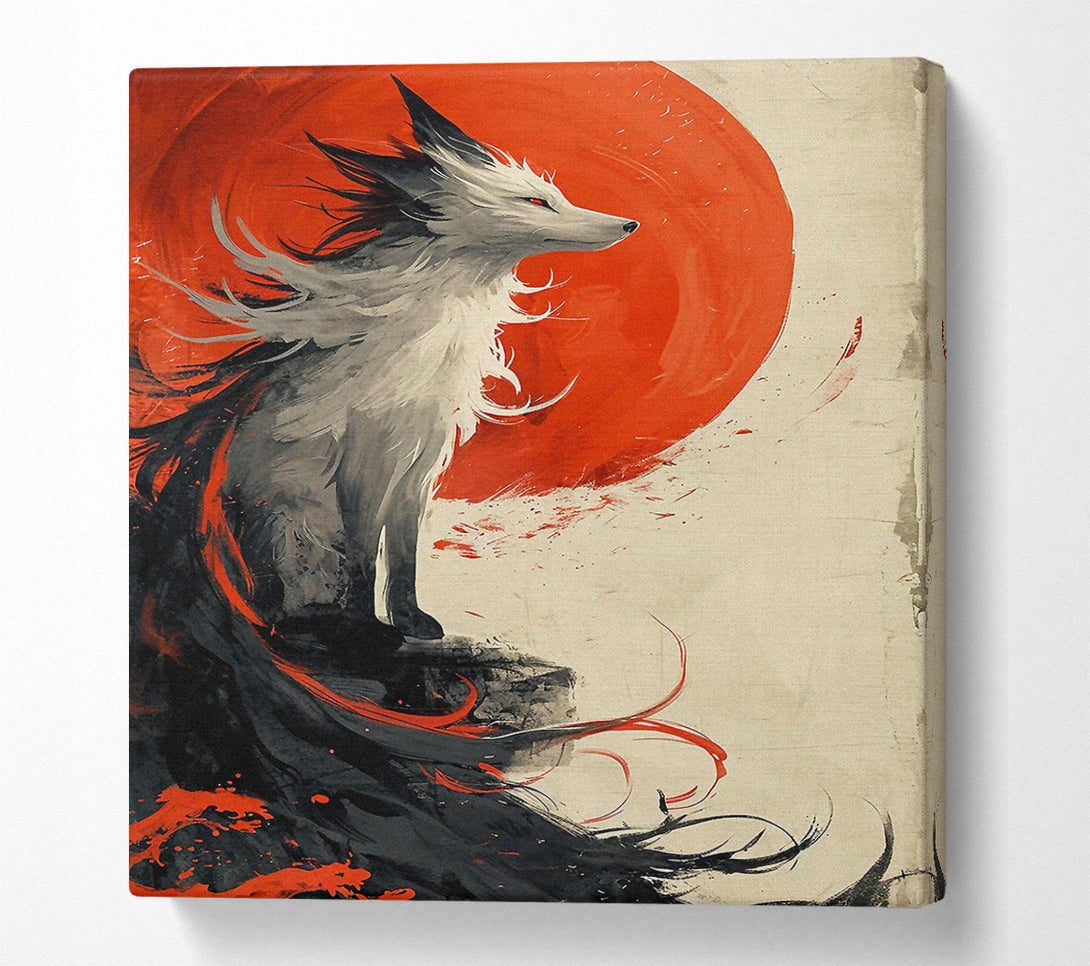  A Canvas Print of Ghost Fox Canvas Wall Art