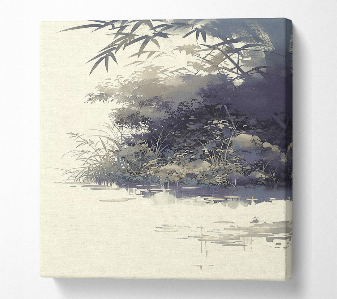  A Canvas Print of Azure Lagoon Dreams Canvas Print