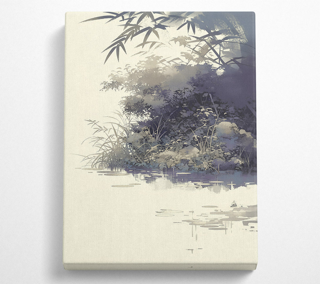  A Canvas Print of Azure Lagoon Dreams Canvas Print