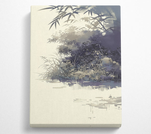  A Canvas Print of Azure Lagoon Dreams Canvas Print