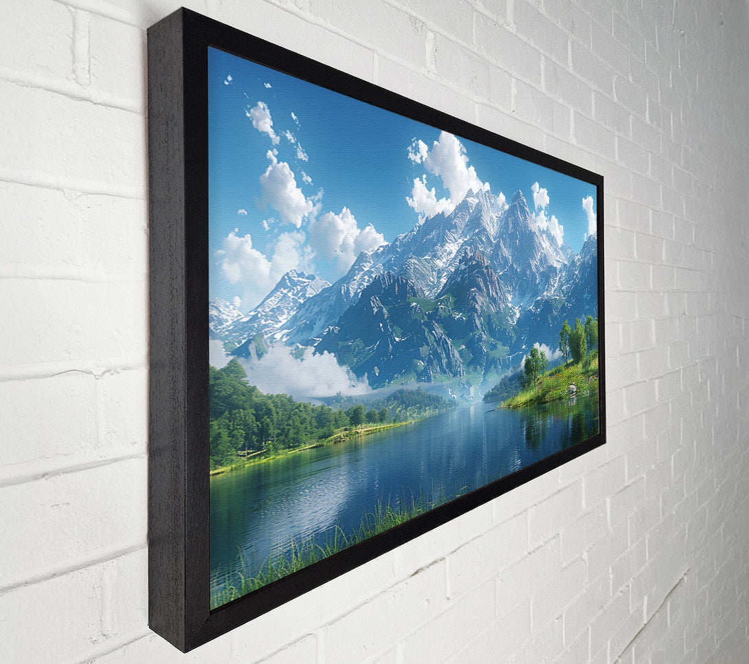  A Canvas Print of Blue Mountain Lake Canvas Art