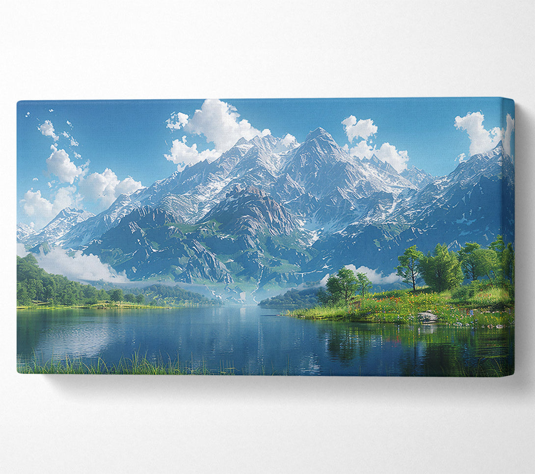  A Canvas Print of Blue Mountain Lake Canvas Art