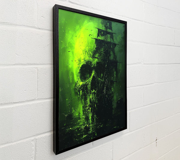 Ghostship Skull Green