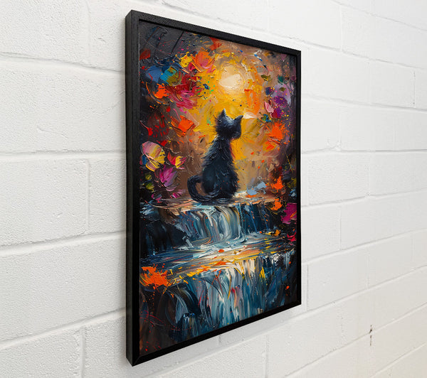 Yellow Dreamscape Waterfall