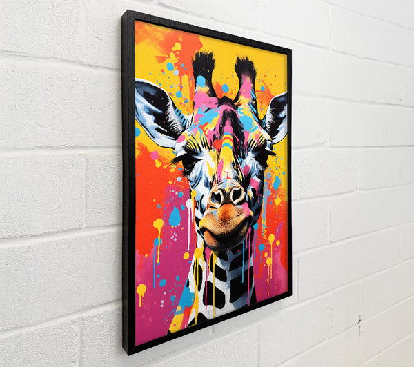Giraffe Paint Splash