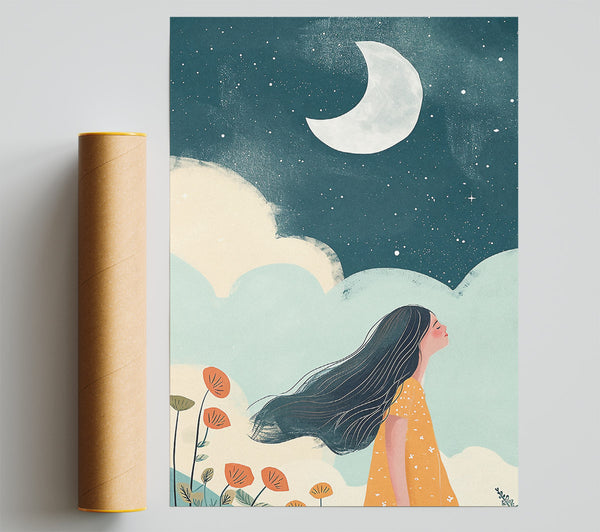 Girl Fantasy Dreams Giclee Print