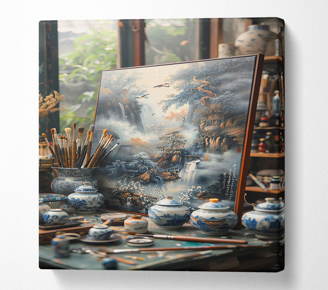  A Canvas Print of Blue Mountain Escape Canvas Art