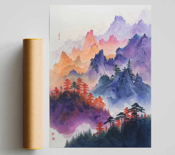Purple Mountain Mist Giclee Print