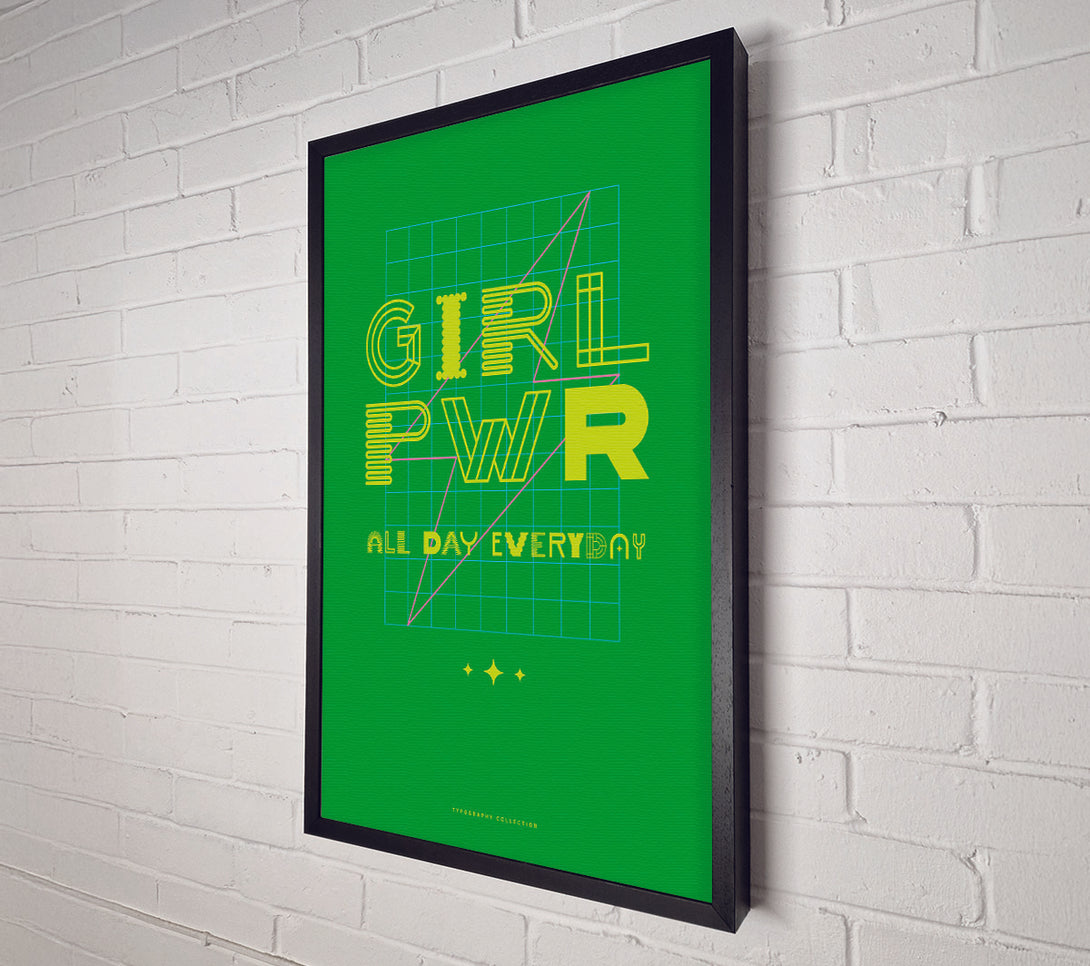  A Canvas Print of Girl Power All Day Everyday Canvas Art