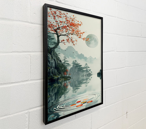 Crimson Moon'S Reflection