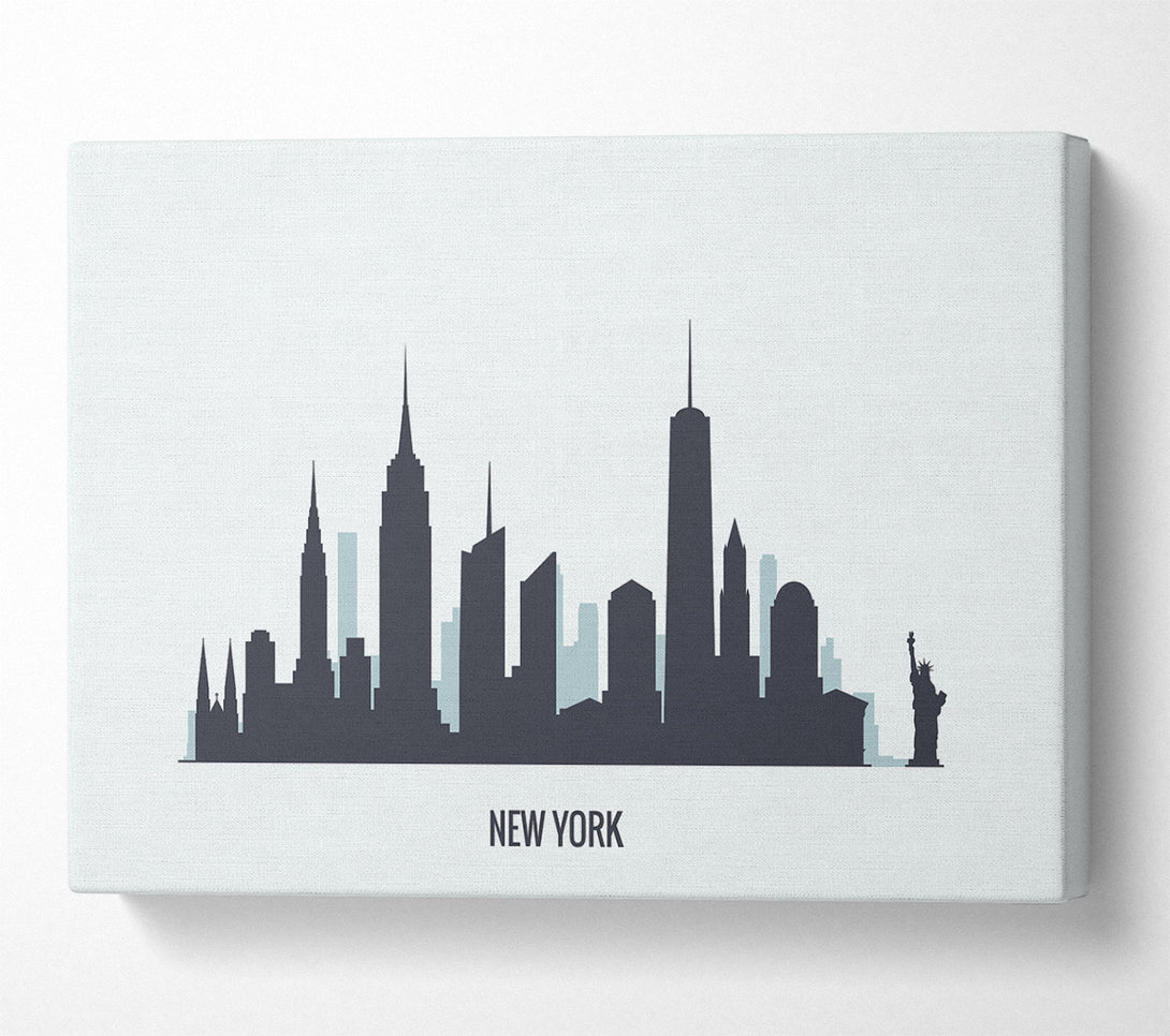 A Canvas Print of Grey Skyline Dreams Canvas Wall Art
