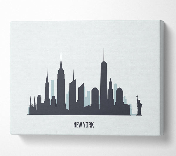  A Canvas Print of Grey Skyline Dreams Canvas Wall Art