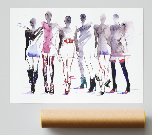 Purple Runway Dreams Giclee Print
