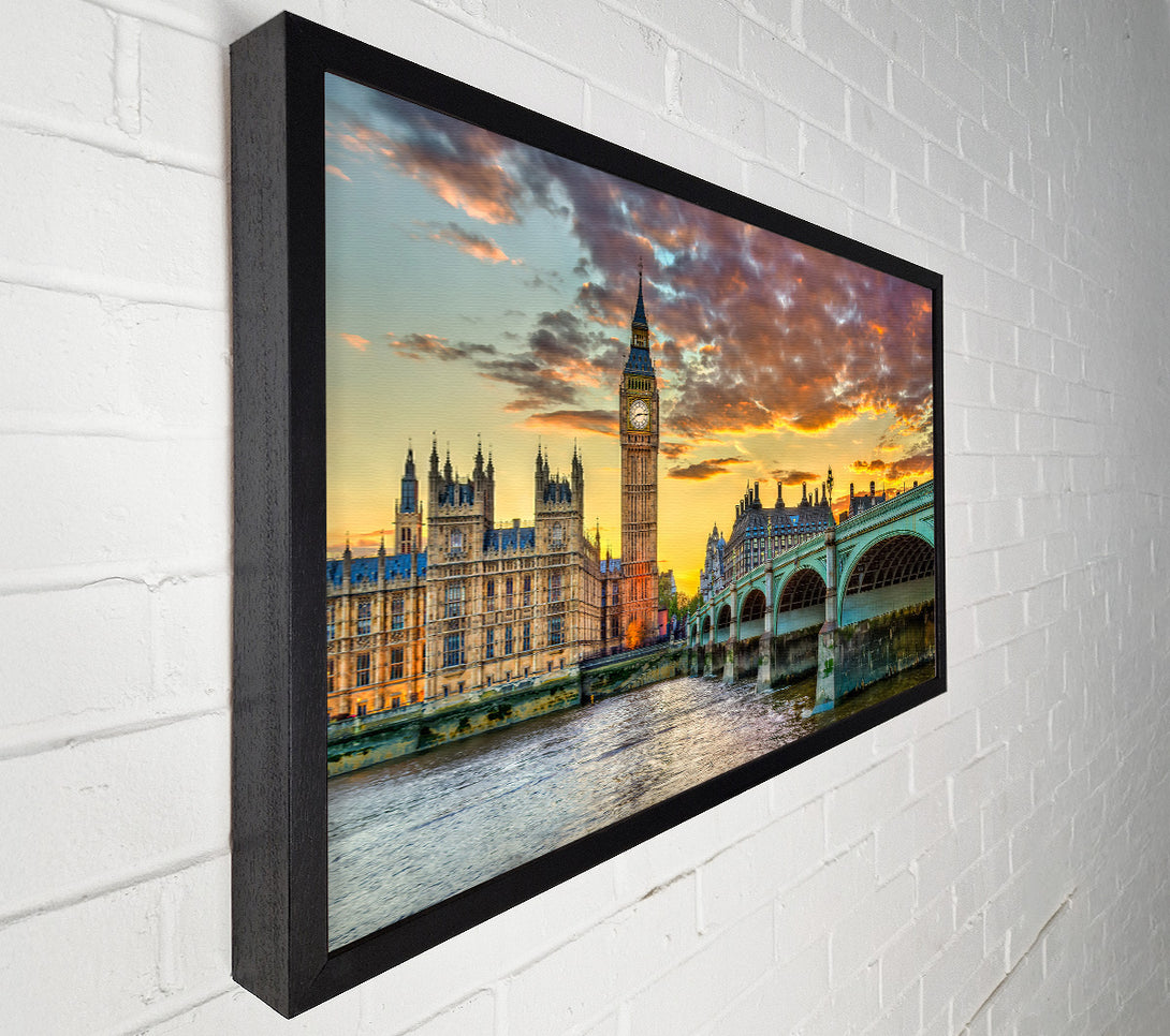 A Canvas Print of Green Hues Of London Canvas Print