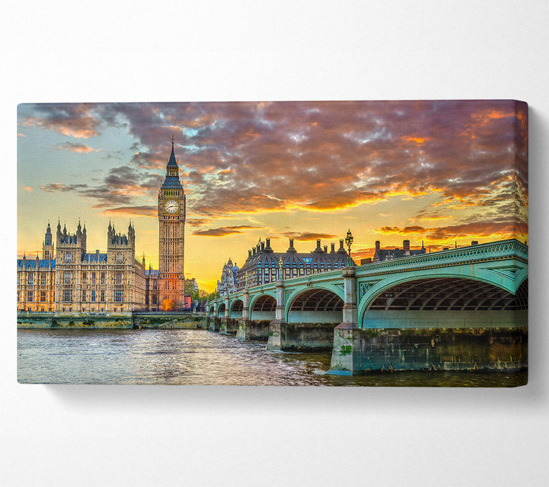  A Canvas Print of Green Hues Of London Canvas Print