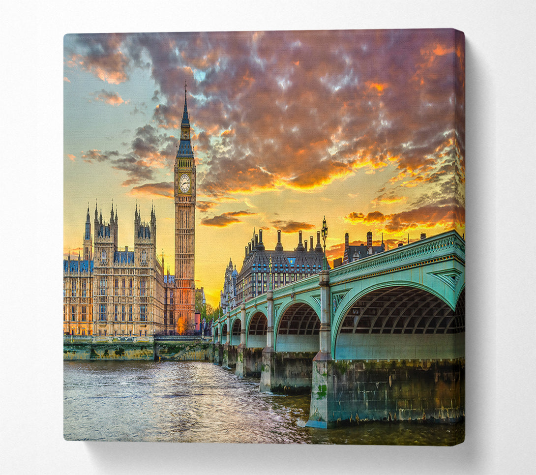  A Canvas Print of Green Hues Of London Canvas Print
