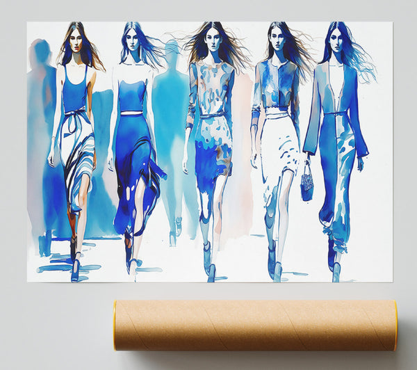 Azure Runway Dreams Giclee Print