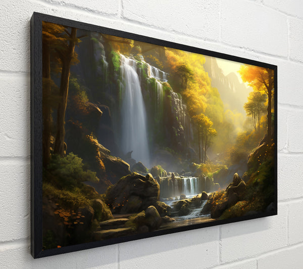 Golden Waterfall Stream