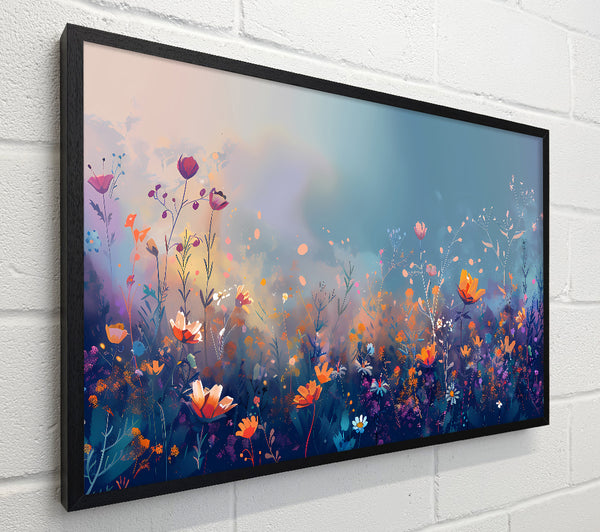 Blue Wildflowers Bloom