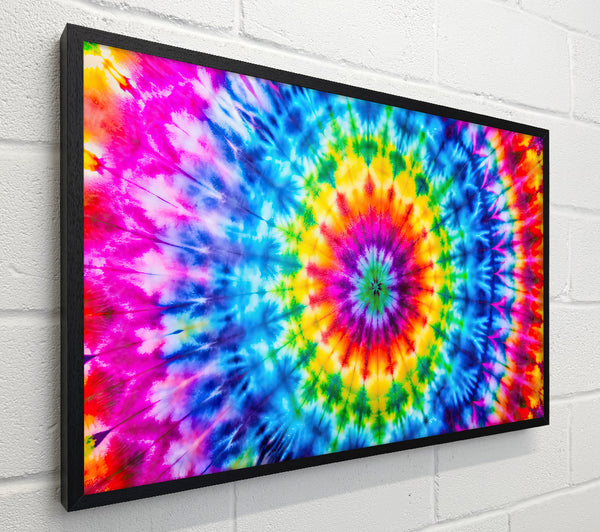 Blue Tie-Dye Spiral