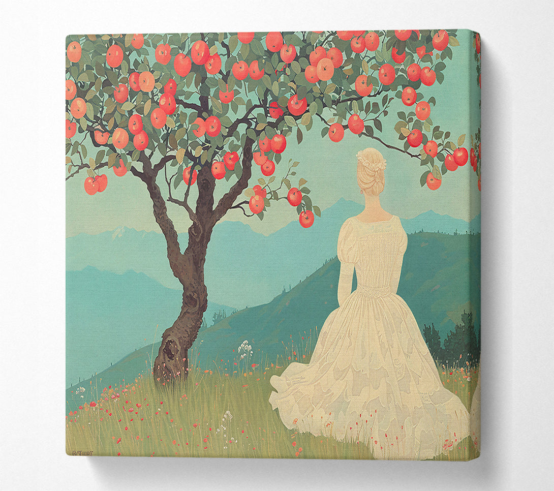  A Canvas Print of Red Apples And Blue Sky Canvas Wall Art