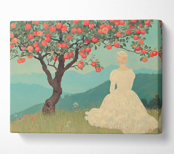  A Canvas Print of Red Apples And Blue Sky Canvas Wall Art