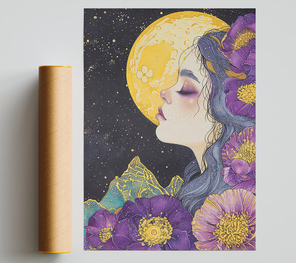 Golden Purple Dreams Print