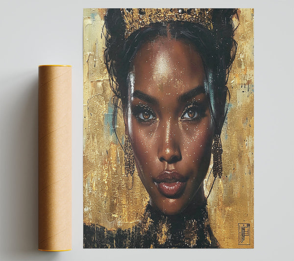 Glitter Gold Beauty Poster