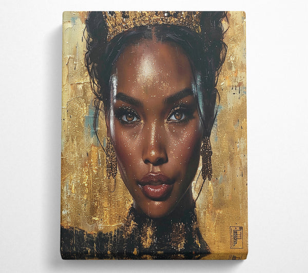  A Canvas Print of Glitter Gold Beauty Canvas Wall Art