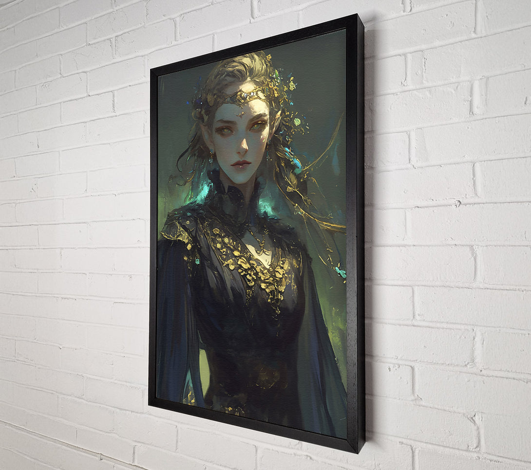  A Canvas Print of Emerald Elven Grace Canvas Art