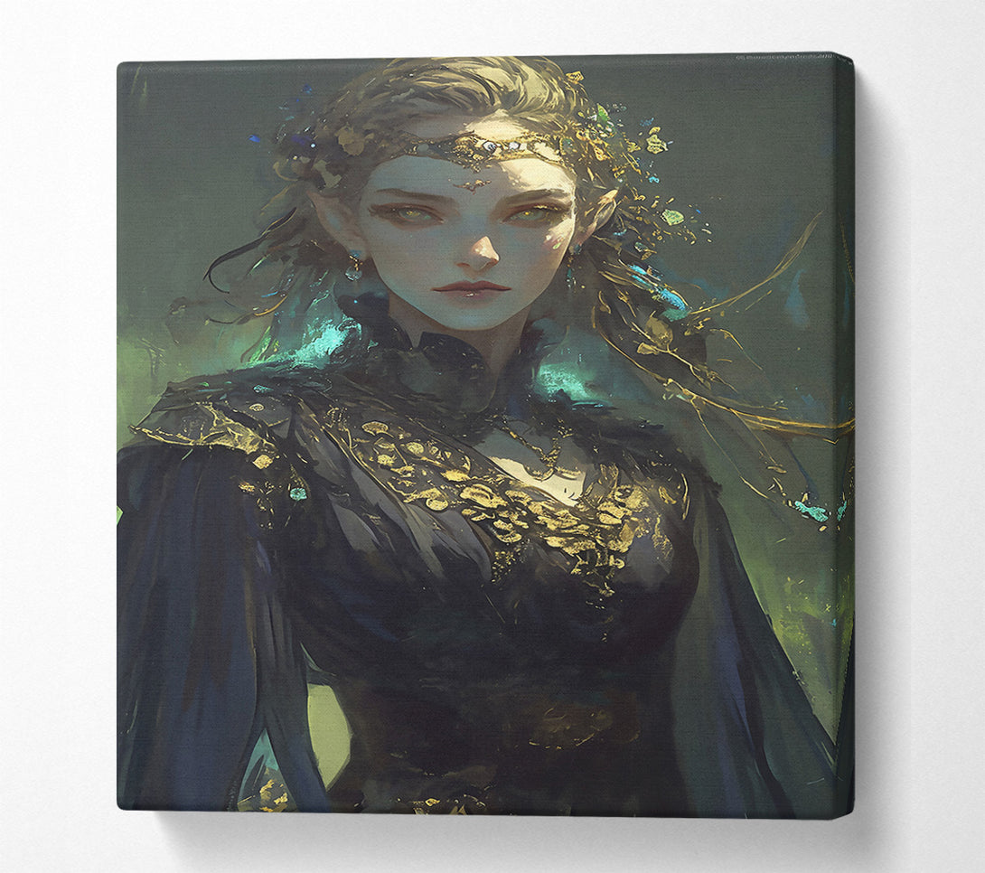  A Canvas Print of Emerald Elven Grace Canvas Art