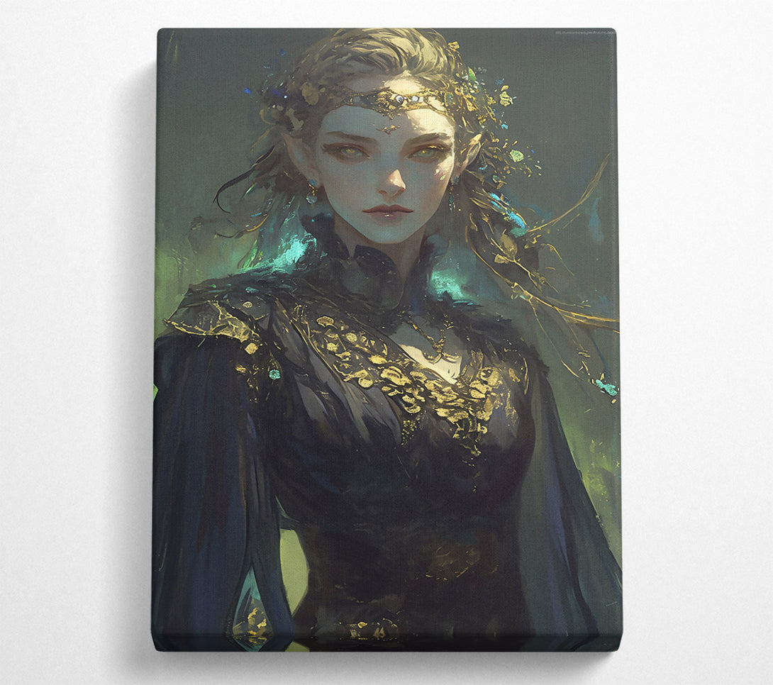  A Canvas Print of Emerald Elven Grace Canvas Art