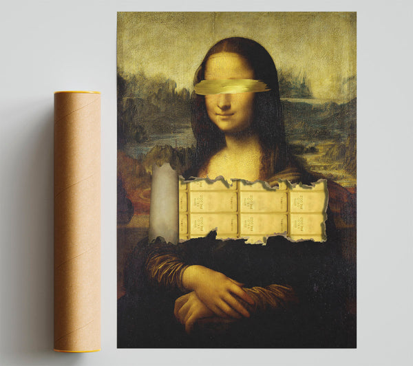 Gold Bar Mona Lisa Giclee Print