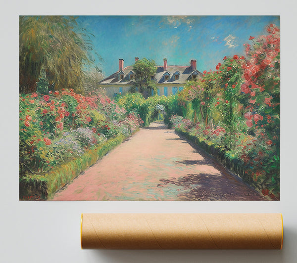 Pink Path To Home Giclee Print