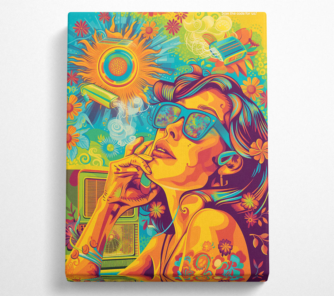  A Canvas Print of Orange Daydream Canvas Wall Art