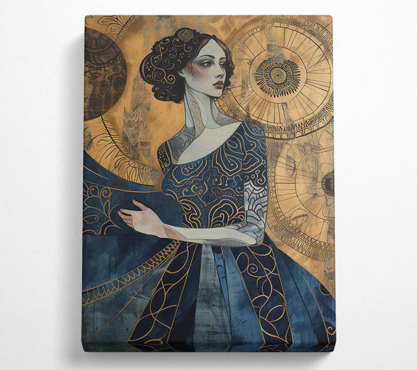  A Canvas Print of Indigo Enchantment Canvas Wall Art