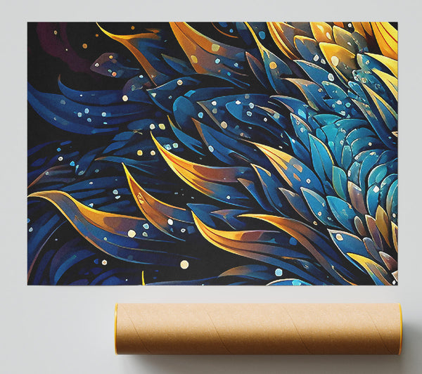 Gold Dragon Print