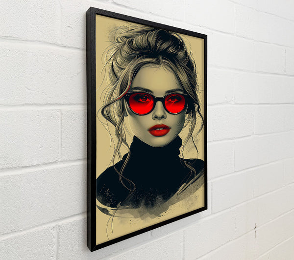 Red Lens Glance