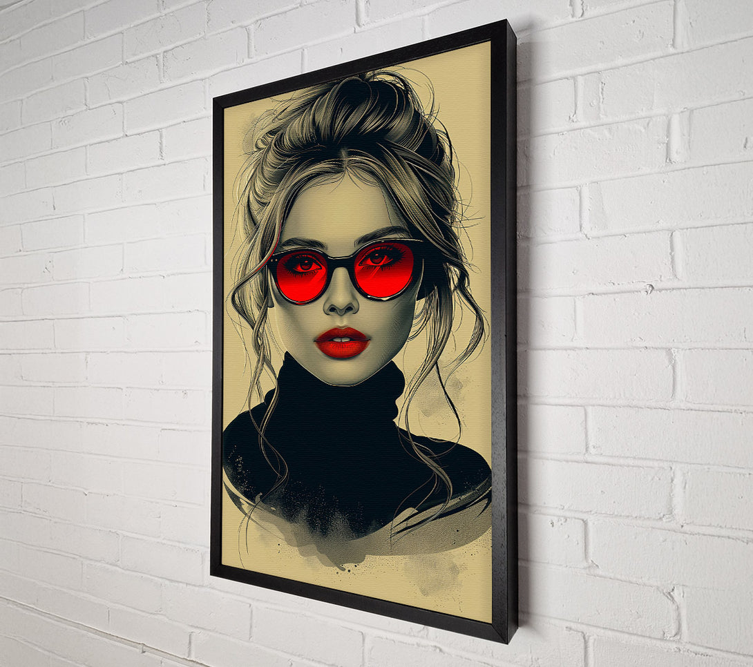  A Canvas Print of Red Lens Glance Canvas Art