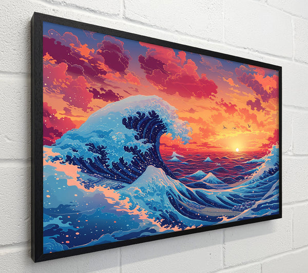 Orange Wave Sunset