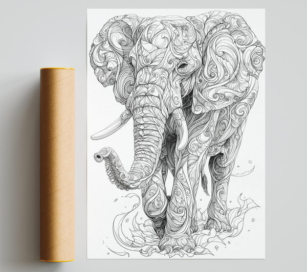 White Elephant Dreamscape. Print