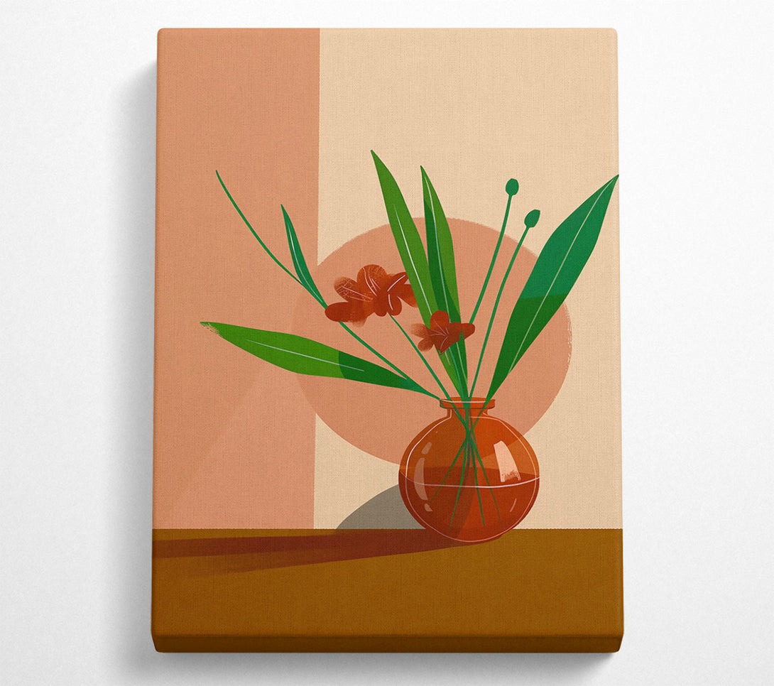  A Canvas Print of Burnt Orange Blooms Canvas Wall Art