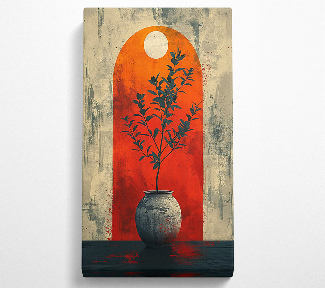  A Canvas Print of Orange Sun'S Bloom Canvas Wall Art