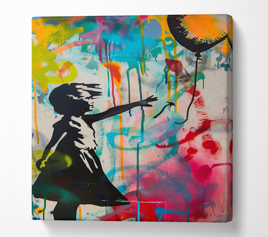  A Canvas Print of Orange Dream Girl Canvas Art