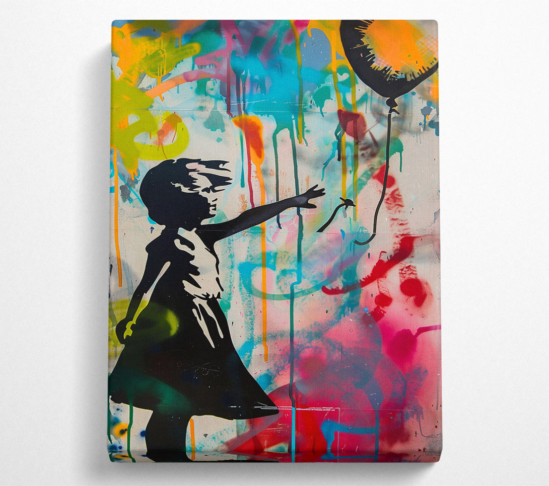  A Canvas Print of Orange Dream Girl Canvas Art