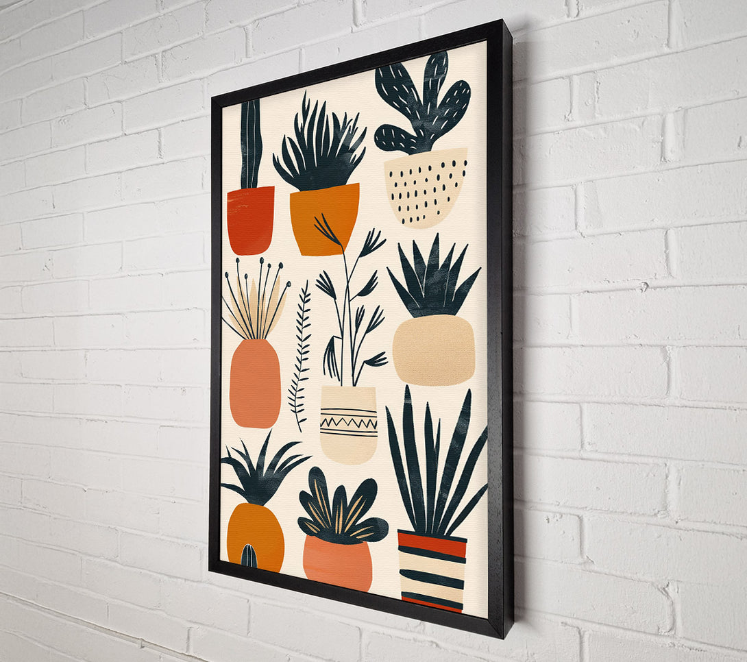  A Canvas Print of Terracotta Plant Dreams Canvas Print
